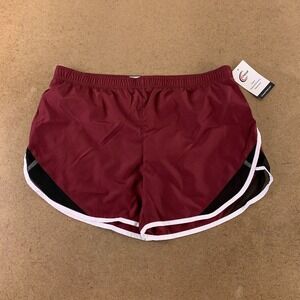 Chasse Adult Medium Maroon Cheer On Classic Dolphin Hem Lined Gym Shorts NWT
